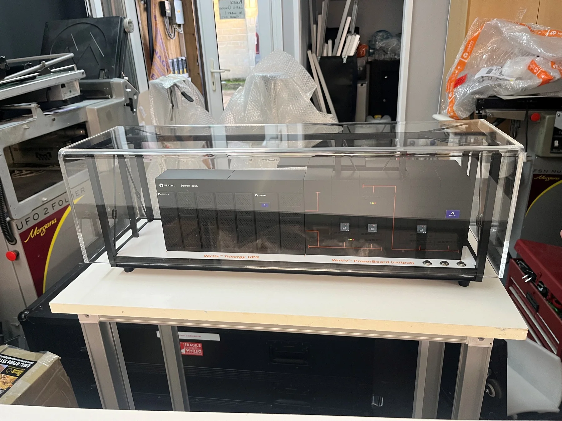 Bespoke frame and acrylic display cover