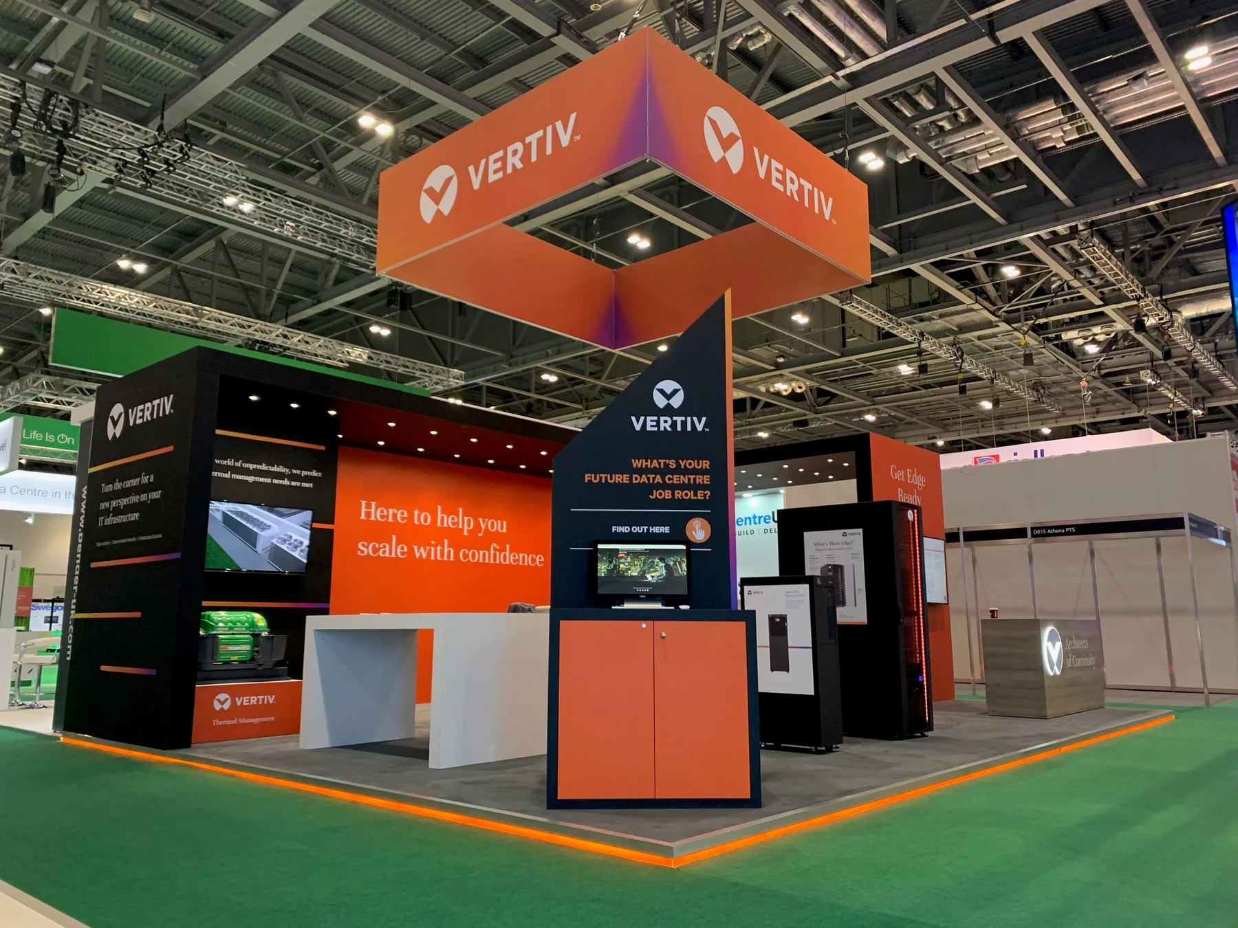 Technology exhibition stand in London