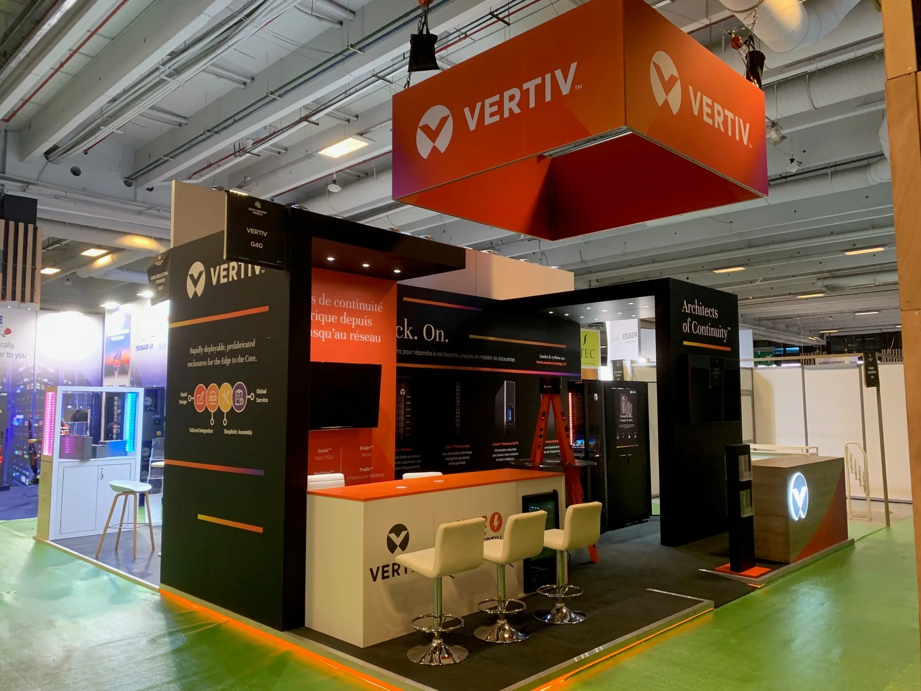 Technology exhibition stand in Paris